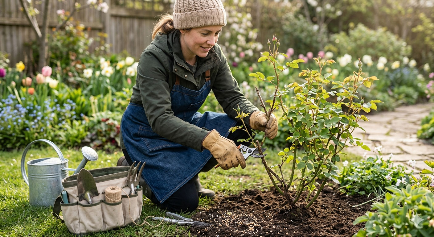 Догляд за трояндами навесні, практичний гід