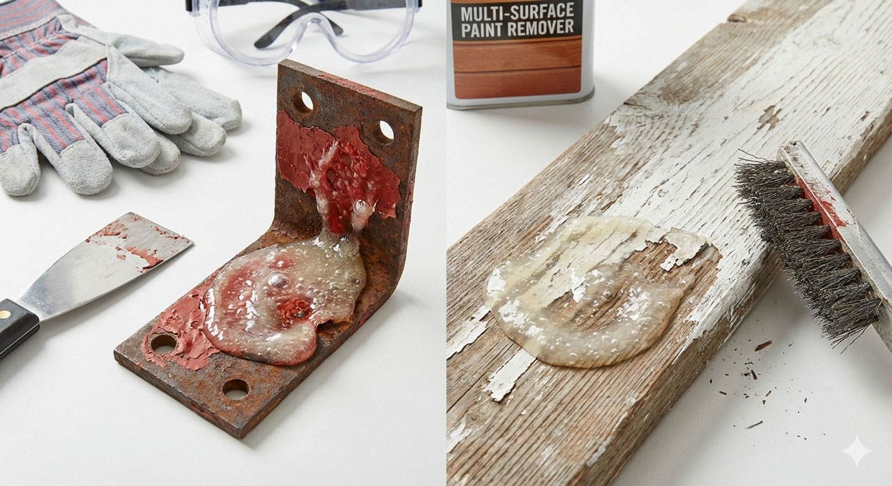 Смывка старой краски: эффективные методы для металла и дерева