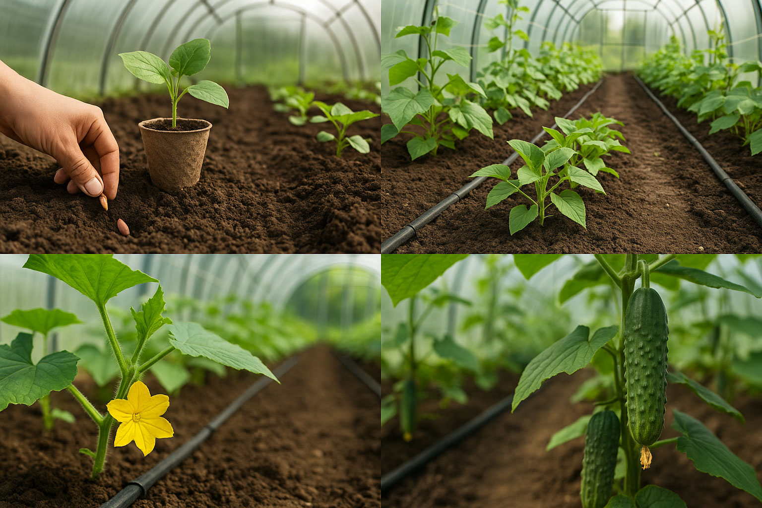 Технология выращивания огурцов в теплице: от посева до сбора урожая