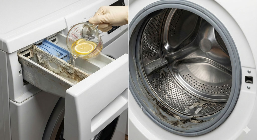 Как почистить стиральную машинку от накипи, грязи и запаха: эффективные способы