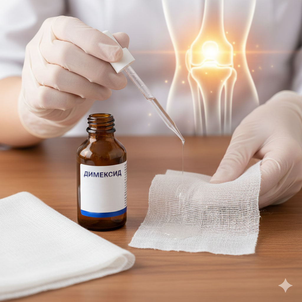 Як робити компрес з димексидом на суглоби: добірка компресів