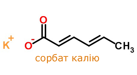 сорбат калия формула