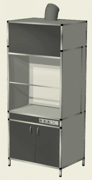 Шкаф вытяжной в комплекте с нижней тумбой (ВШ-1.1)